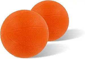Toddler & Little Kids Basketball for Little Tikes Set of 2) - Soft & Durable Inflatable Balls, Perfect for Indoor or Outdoor Use - 6" Mini Basketball Diameter - Replacement Balls for Basketball Hoops