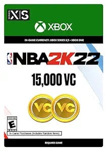 NBA 2K22: 15,000 VC - Xbox [Digital Code]