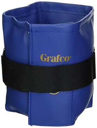 Grafco Exercise Weight, 4 lbs (1.81 kg), Wrist and Ankle Adjustable Workout Weights, Blue, 1897
