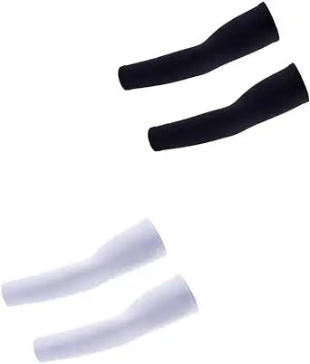 Atneato UV Protection Cooling Arm Sleeves - Arm Warmers Sun Protective Tattoo Sleeves