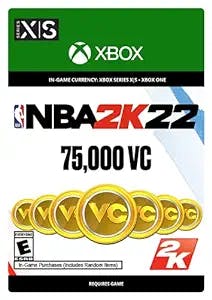NBA 2K22: 75,000 VC - Xbox [Digital Code]