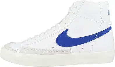Nike Men's Blazer MID '77 VNTG Basketball Shoe, White Racer Blue Sail, 8.5 UK