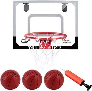 Amy&Benton Mini Indoor Basketball Hoop for Door Kids Basketball Hoop Set