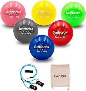 Get Ready to Knock it Out of the Park with SunNordic's Plyometric Weighted Baseball Set!
