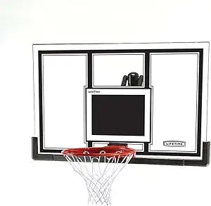Lifetime 71526 Backboard and Rim Competition Combo Black/Orng, 54-Inch