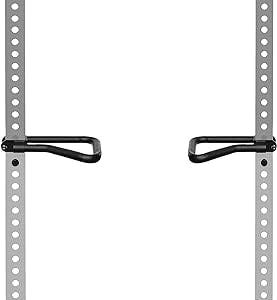 AmStaff Fitness Dip Bar Attachment for Squat & Power Rack – Compatible for 2x2-2.5x2.5-3x3 Inches Tube with 1-Inch Hole Racks – (Pair)
