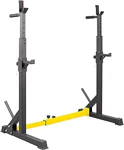 LEETOLLA Squat Rack Stand,Adjustable Bench Press Rack Multi-Function Squat Rack,Barbell Rack,Weight Lifting Rack for Home Gym
