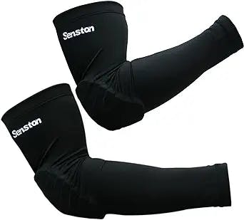 Senston 2 Pcs / 1 Pair Compression Arm Sleeve - Compression Padded Elbow Arm Support