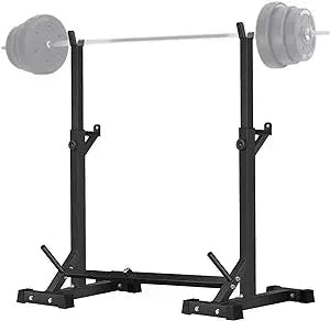 CANPA Adjustable Squat Rack Stand Multi-Function Barbell Rack Weight Lifting Gym Dumbbell Racks Home Gym Bench Press Rack Dumbbell Racks Stands 600Lbs