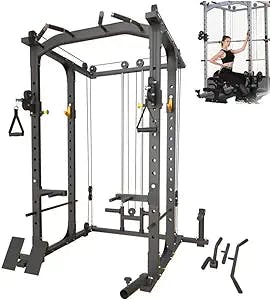 Get Jacked with the Ultimate Power Cage Squat Rack!