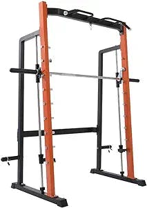 Fitness Power Rack Barbell Bench Stand Gantry Squat Rack Counter Balanced Smith Machine Comprehensive Training Equipment Fitness Equipment Squat Cage Home Gym