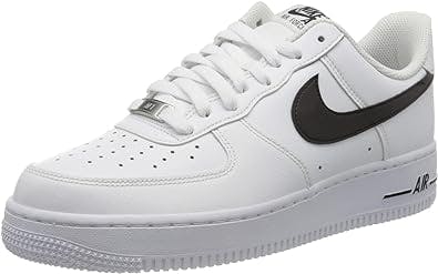 Nike Men's AIR Force 1 '07 Casual Shoes (8, White/Black)