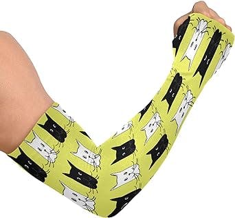 STAYTOP Cute Black and White Kitten Cat Compression Arm Sleeves - Are they 
