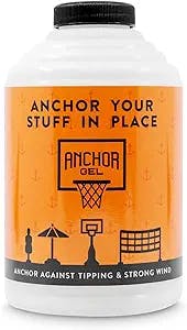 AnchorGel Polymer, Replacement for Sand and Sand Bags to Keep Portable Basketball Hoops, Patio Umbrellas & Other Equipment with a Base from Falling Over, More Effective Than Water Alone - (16 Ounces)