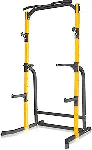 ZENOVA Squat Rack with Pull Up Bar Power Rack Home Gym Fitness Pull Up Rack Squat Stand for Weightlifting, 800LBS Weight Capacity