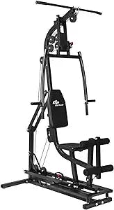 Goplus Multifunctional Trainer Home Gym Station Workout Machine for Total Body Training Max Load 330LBS