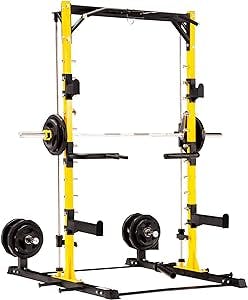 Altas Strength Squat Rack Power Cage Function Half Smith Workout: The Power