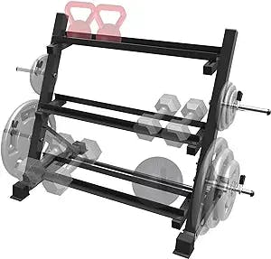 Balelinko Dumbbell Rack, Weight Rack Storage Stand for Dumbbells Home Gym (1300LBS/900LBS/800LBS Weight Capacity)