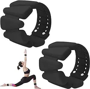 MXiiXM Wrist Weights Set of 2, Adjustable Silicone Weight Bracelets for Women & Men, Wearable Ankle/Wrist Weights Suitable for Yoga, Dance, Pilates, Pool Exercises and Jogging etc, 2lb/4lb