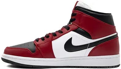 Nike Mens Air Jordan 1 Mid Chicago Black Toe Basketball Sneakers (11)