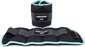 RitFit 1/1.5/2/3/4/5 LB Ankle/Wrist Weights for Women&Men (1 Pair), Adjustable Strap for Arm, Hand & Leg - Best for Exercise, Fitness, Walking, Jogging, Aerobics and Swimming