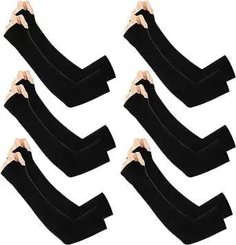 Yolev 10/6Pairs Arm Sleeves for Men UV Protection Sleeves Compression Sleeves for Women