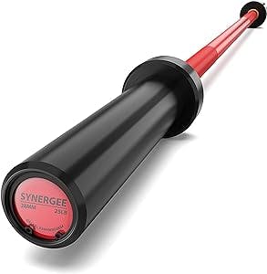 Synergee 25lb Five-Foot Barbell with 2” Sleeves. Rated 500lbs for Weightlifting. Available in Chrome, Black Phosphate & Red Cerakote.