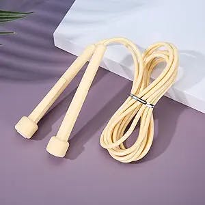 Students examination training exercise racing rope skipping penholder type PVC solid rope Yellow handle