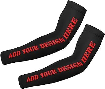 Personalized Arm Sleeves for Men Women Custom Elastic Compression Sleeves for Basketball Football Cycling Baseball
