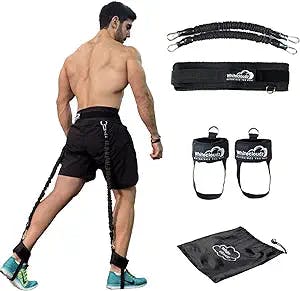 WHITECLOUDZ Vertical Jump Trainer – Professional Leg Strength Resistance Bands for Vertical Jump Training – Premium Jumping Trainer, Volleyball Trainer & Basketball Trainer