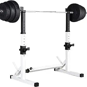 Barbell Rack Stand - Multifunctional Adjustable Squat Rack, Heavy-Duty Dumbbell Rack，Strength Training Dip Station, Home Gym Equipment Max Load 550lbs