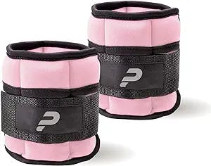 Power Wearhouse Adjustable Wrist and Ankle Weights 1 Pair for Women Men Kids, Weighted Ankle Weights Set for Gym,Fitness, Workout,Walking, Jogging,2.5lbs Each (Pink)