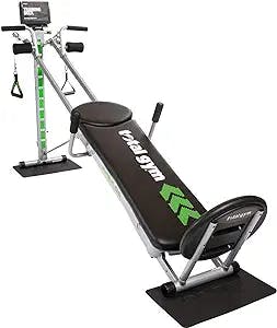 Total Gym APEX Versatile Indoor Home Workout Total Body Strength Training Fitness Equipment with 6, 8, or 10 Levels of Resistance and Attachments