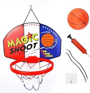 TCOTBE Indoor Mini Basketball Hoop Set.Children's Toys, Basketball Board, Parent-Child Sports, Indoor Basketball. for Door and Wall Mount with Complete Accessories Basketball Toy Gifts