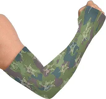 Kigai Fashion Camo UV Sun Protection Compression Arm Sleeves Cooling Athletic Sports Sleeve for Hiking, Beach, Gardening