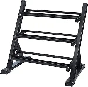 AKYEN Dumbbell Rack Stand Only, Weight Rack for Dumbbells Heavy-Duty Home Gym(1100LBS/750LBS Weight Capacity)