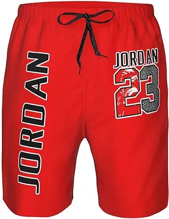 UPWANA Beach Shorts Basketball-Star-Jordan-23#-God Man's Beach Shorts Quick Dry Summer Outdoor Workout Shorts