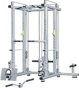 ZHANGNA Power Cage for Home of Office Gym, Multifunction Home Barbell Rack Asuka Training Equipment High Pull Down Free Frame Squat Rack