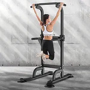 Coach Slam's Review: The SogesPower Power Tower Dip Station Pull Up Bar - t