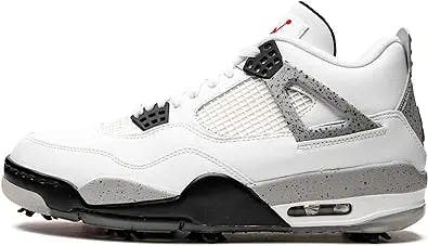 Jordan Mens Jordan 4 Golf CU9981 100 White Cement - Size 11.5