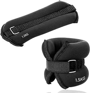 JBM Ankle Weights Wrist Leg Weights 2lb 4lb 6lb A Pair of Ankle Weight with Adjustable Straps for Walking Jogging Gym Fitness Exercise Gymnastics Aerobics