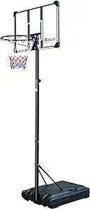 Rakon Portable Basketball Hoops & Goals Basketball System with 35.4 Inch Backboard, Height Adjustable 6.2ft -8.5ft for Adult Youth Teenagers Indoor Outdoor Use