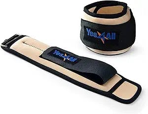 Yes4All Ankle Wrist Arm Leg Weights Pair Set with Adjustable Strap for Jogging, Gymnastics, Aerobics, Physical Therapy – from 2lbs to 10lbs