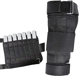 ZSHJGJR Adjustable Ankle Leg Weights Bands Leg Arm Wrist Straps Wraps Set with Removable Steel Plates Sports Fitness Running Jogging Walking Archery Shooting Exercise for Men Women Youth