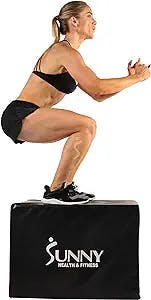 Jump Higher with the Sunny Health & Fitness Foam Plyo Box