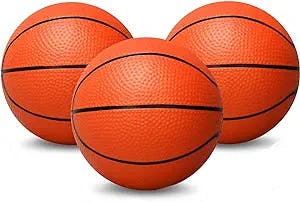 5" Mini Foam Basketballs for Kids Adults, Soft Replacement Pool Beach Basketball for Over The Door Basketball Hoop