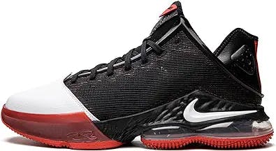 Nike mens Lebron 19 Low Basketball Shoes, Black/University Red/White, 10.5