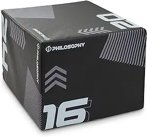 Philosophy Gym 3 in 1 Soft Foam Plyometric Box Jumping Plyo Box for Training and Conditioning