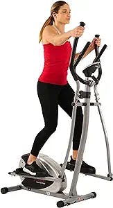 Sunny Health & Fitness Essentials Series Elliptical Machine Cross Trainer with Optional Exclusive SunnyFit™ App and Smart Bluetooth Connectivity