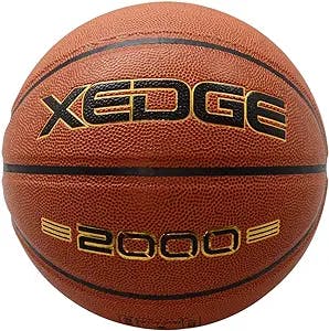 XEDGE Basketball Size 5/6/7 Composite Leather Street Basketball Indoor Outdoor Game Ball with Needle,Pump and Carry Bag